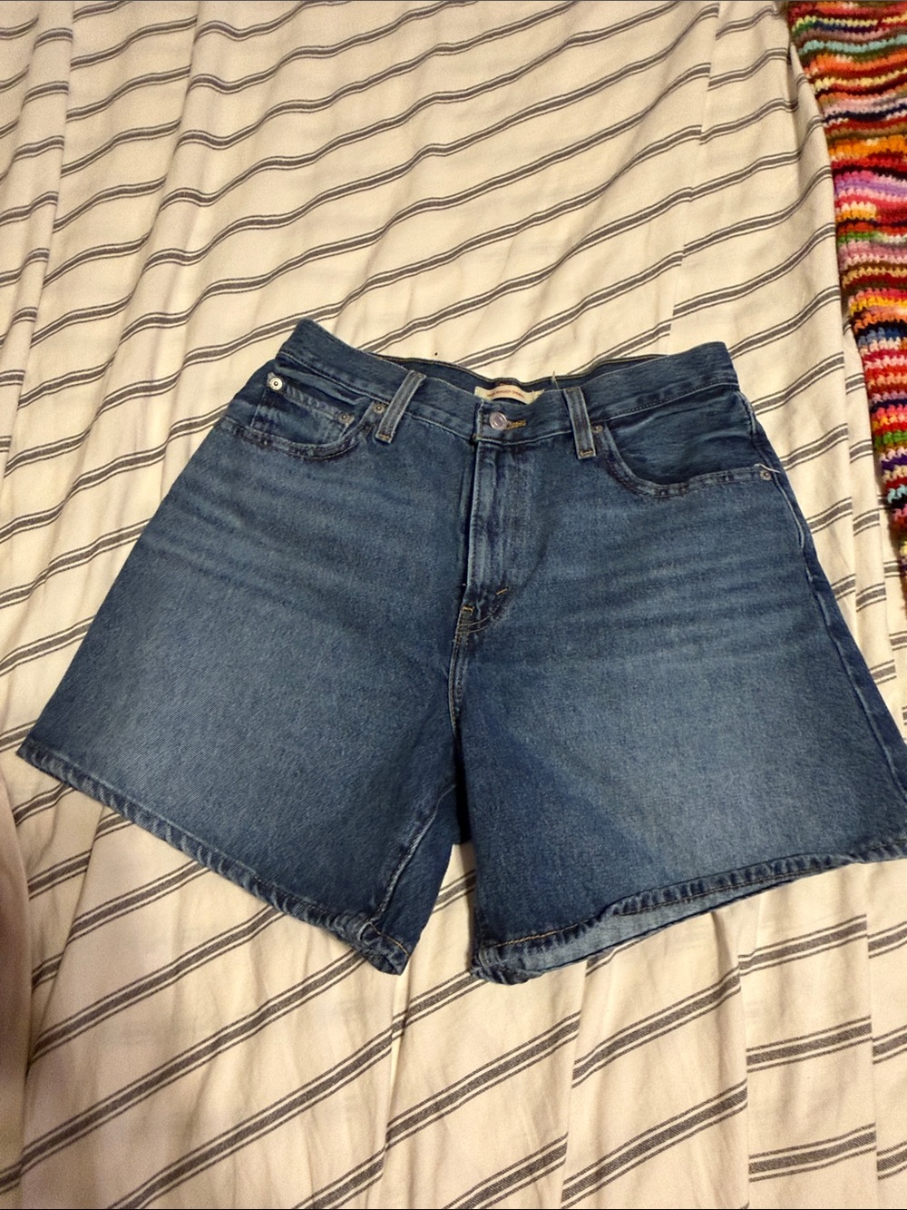 Levi's Dark Blue Denim Women's Jean Shorts